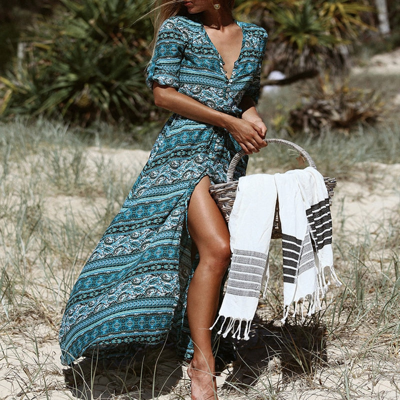 Robe Baptême Bohème Champêtre