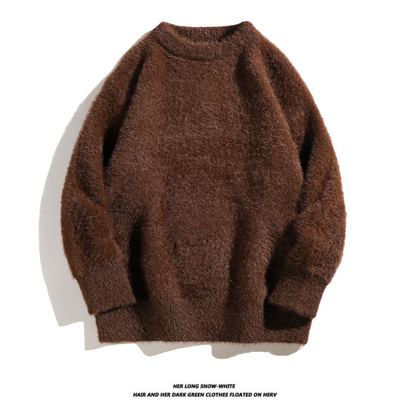 Pull moelleux en maille imitation vison