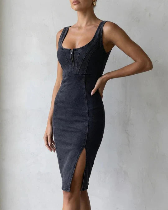 Robe Candy en Jean Fendue