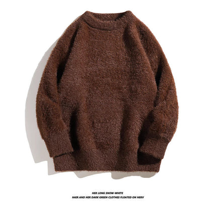 Pull moelleux en maille imitation vison