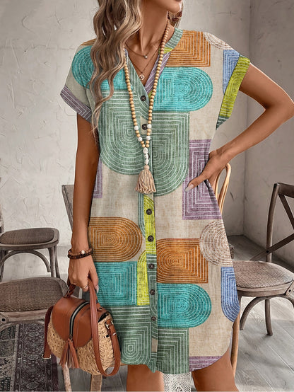 Robe Élégance Géométrique