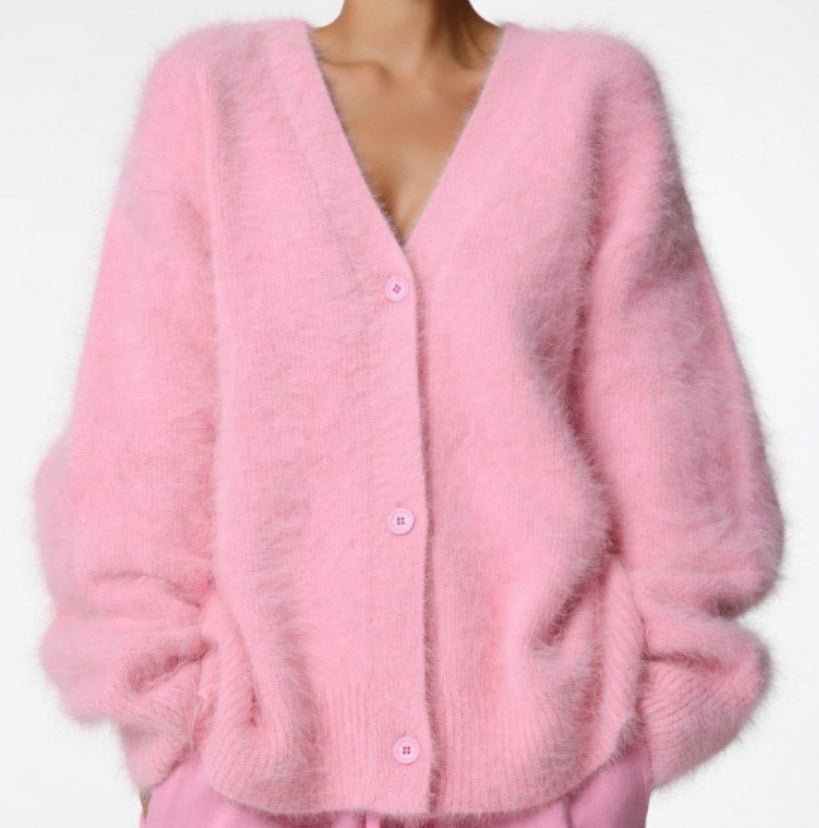 Pull Cardigan Tricoté Femme