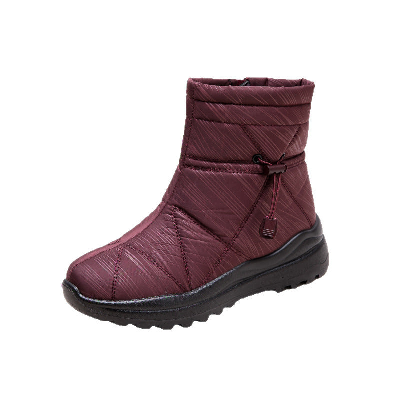 Bottines d’hiver confort doublées chaud