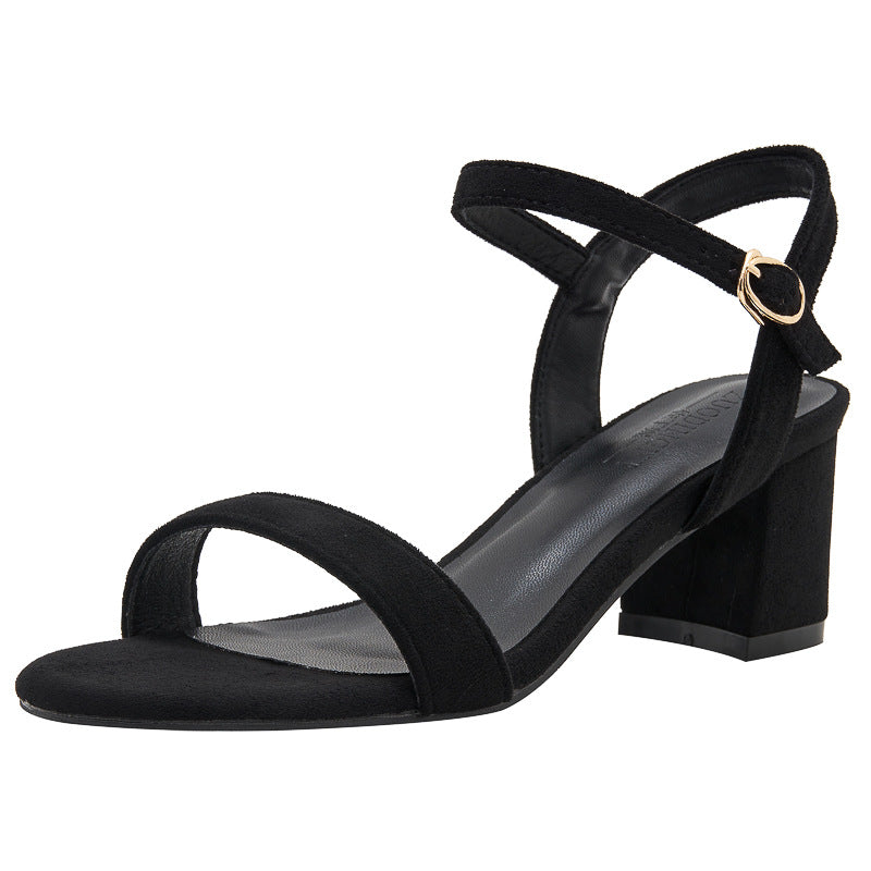 Sandales femme à talons épais