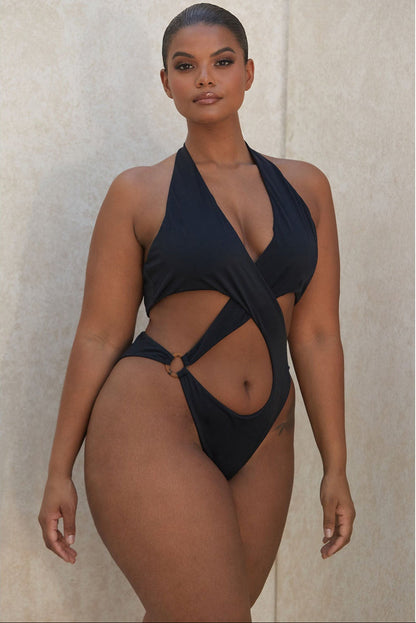 Maillot de bain une pièce découpé