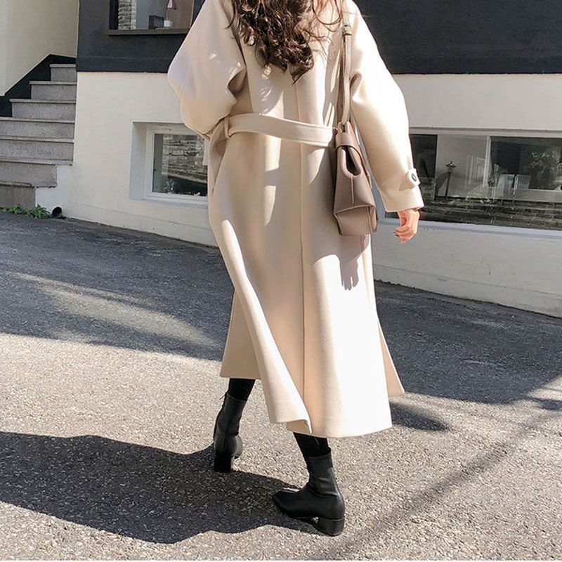 Sophie | Manteau Long en Laine Coupe Ample pour une Élégance Automnale Féminine
