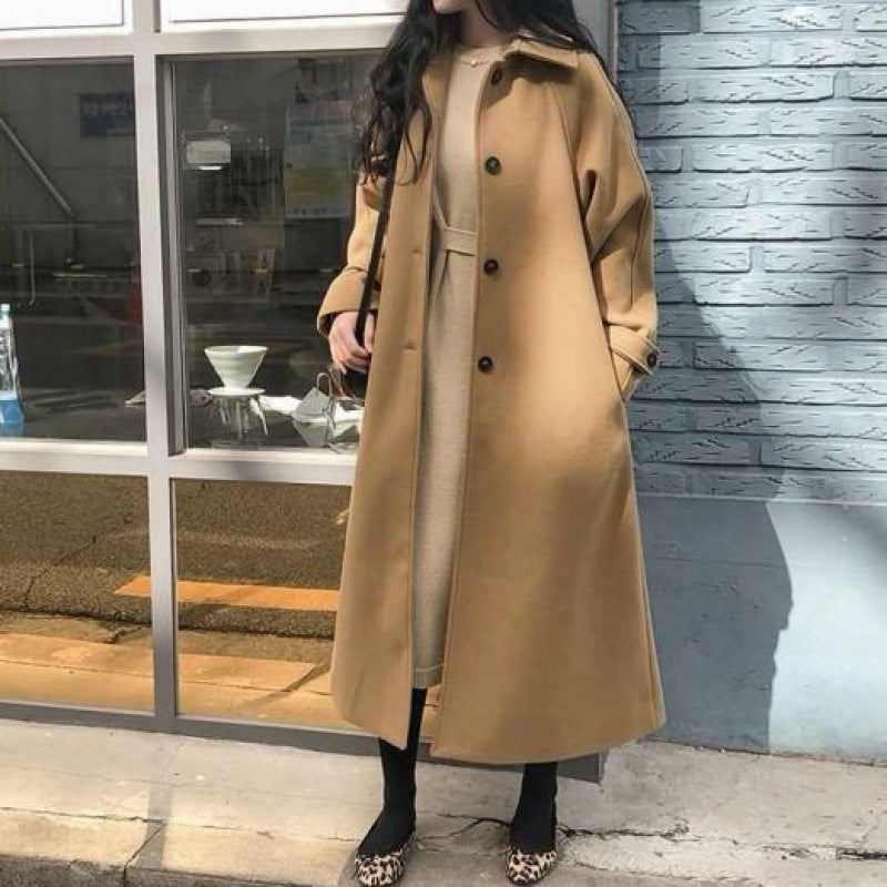 Sophie | Manteau Long en Laine Coupe Ample pour une Élégance Automnale Féminine