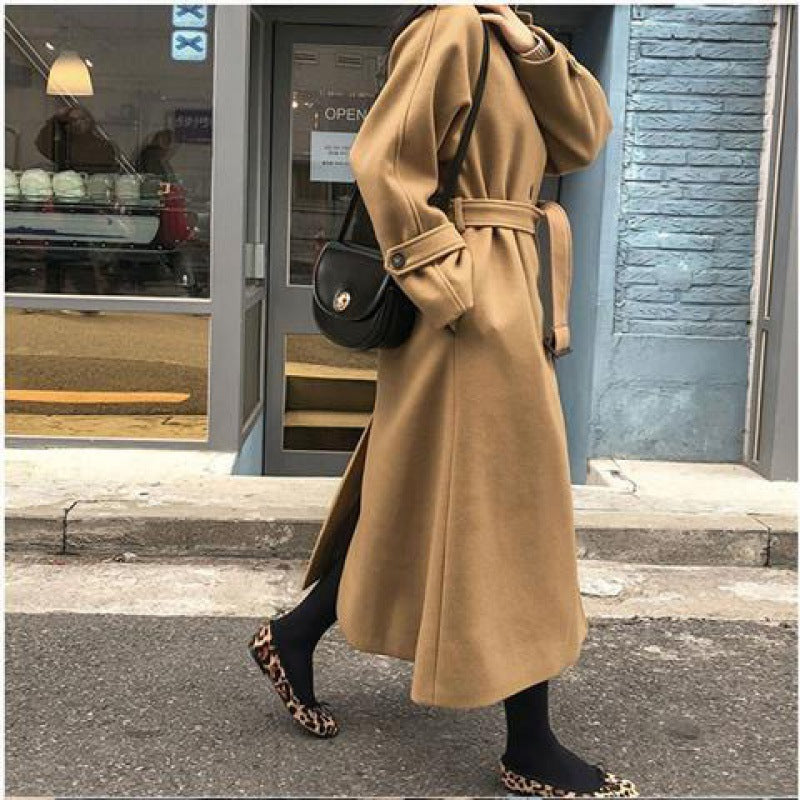 Sophie | Manteau Long en Laine Coupe Ample pour une Élégance Automnale Féminine