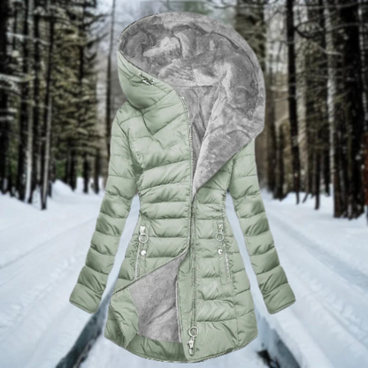 CHRISTINE | Manteau chaud en fausse fourrure