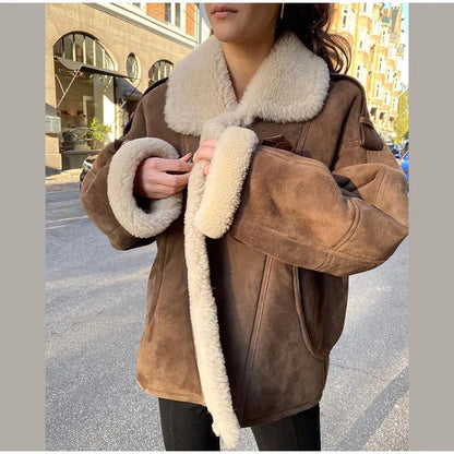 Manteau chaud en laine