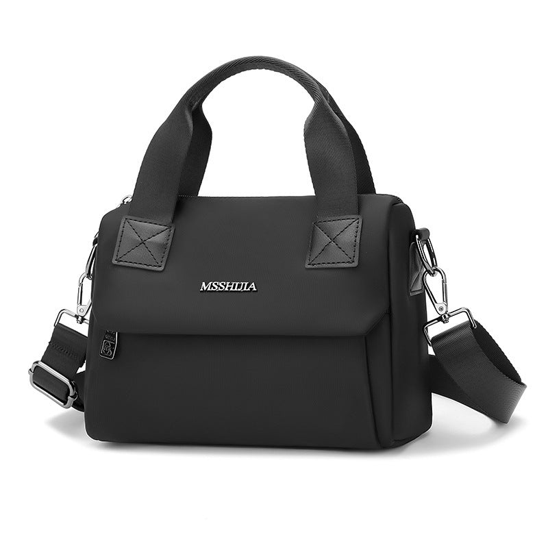 Sac bandoulière rétro en nylon pour femme