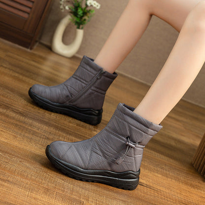 Bottines d’hiver confort doublées chaud