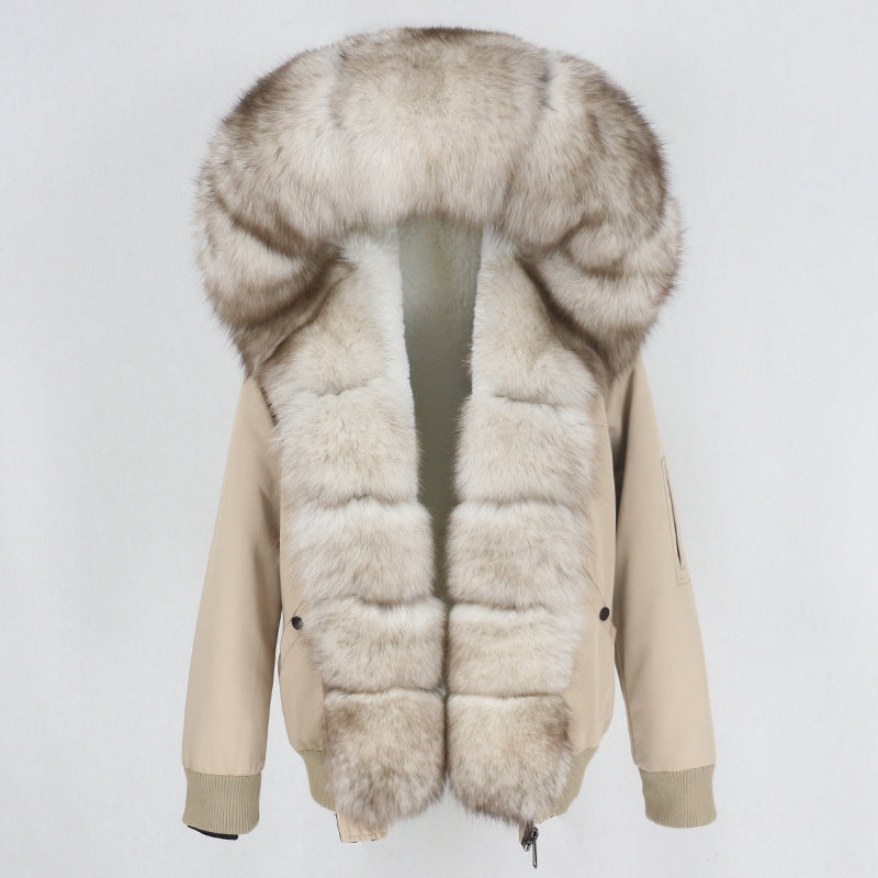 veste amovible en fourrure