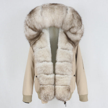 veste amovible en fourrure
