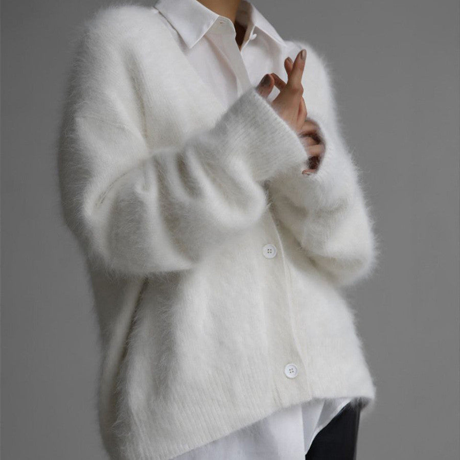 Cardigan Effet Visón Femme