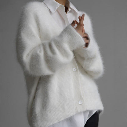 Cardigan Effet Visón Femme