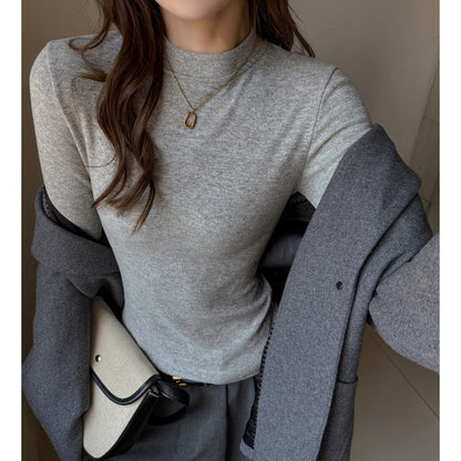 T-shirt à épaules dénudées automne-hiver, aspect haut de gamme