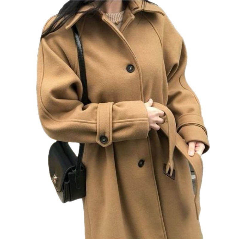 Sophie | Manteau Long en Laine Coupe Ample pour une Élégance Automnale Féminine