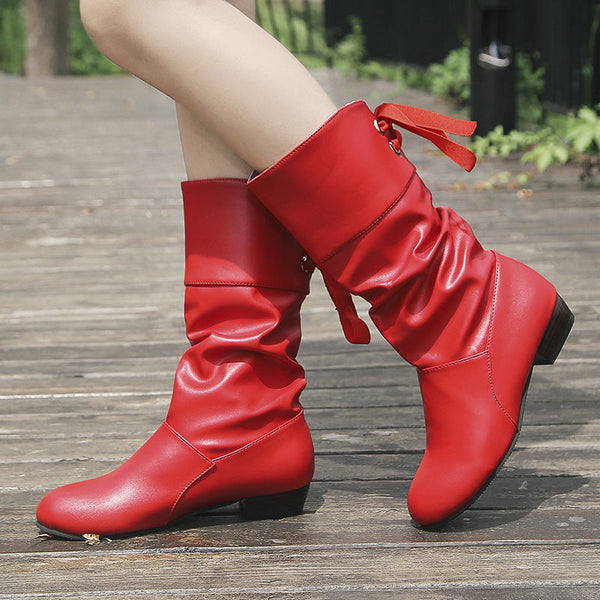 Bottes Courtes à Bout Rond