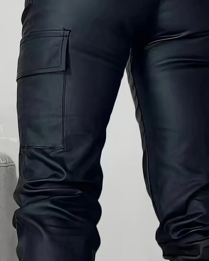 Ashe | Pantalon en Cuir Cargo pour Femmes