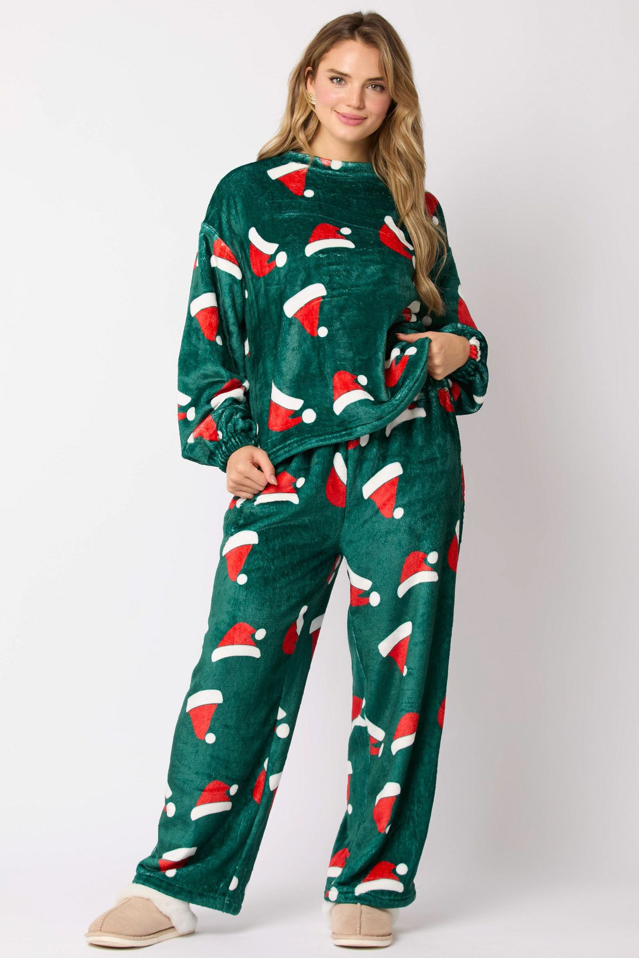 Ensemble Pyjama de Noël pour Femme – 2 Pièces Douillet et Confortable