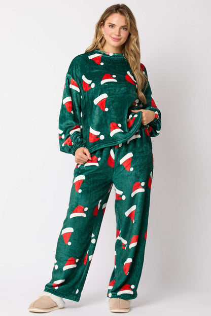 Ensemble Pyjama de Noël pour Femme – 2 Pièces Douillet et Confortable