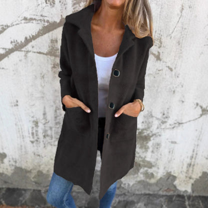 Manteau élégant à col polo