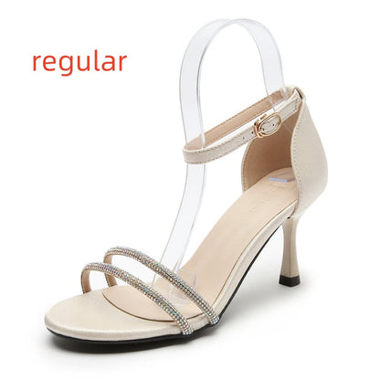 Sandales d’été de luxe à talons hauts