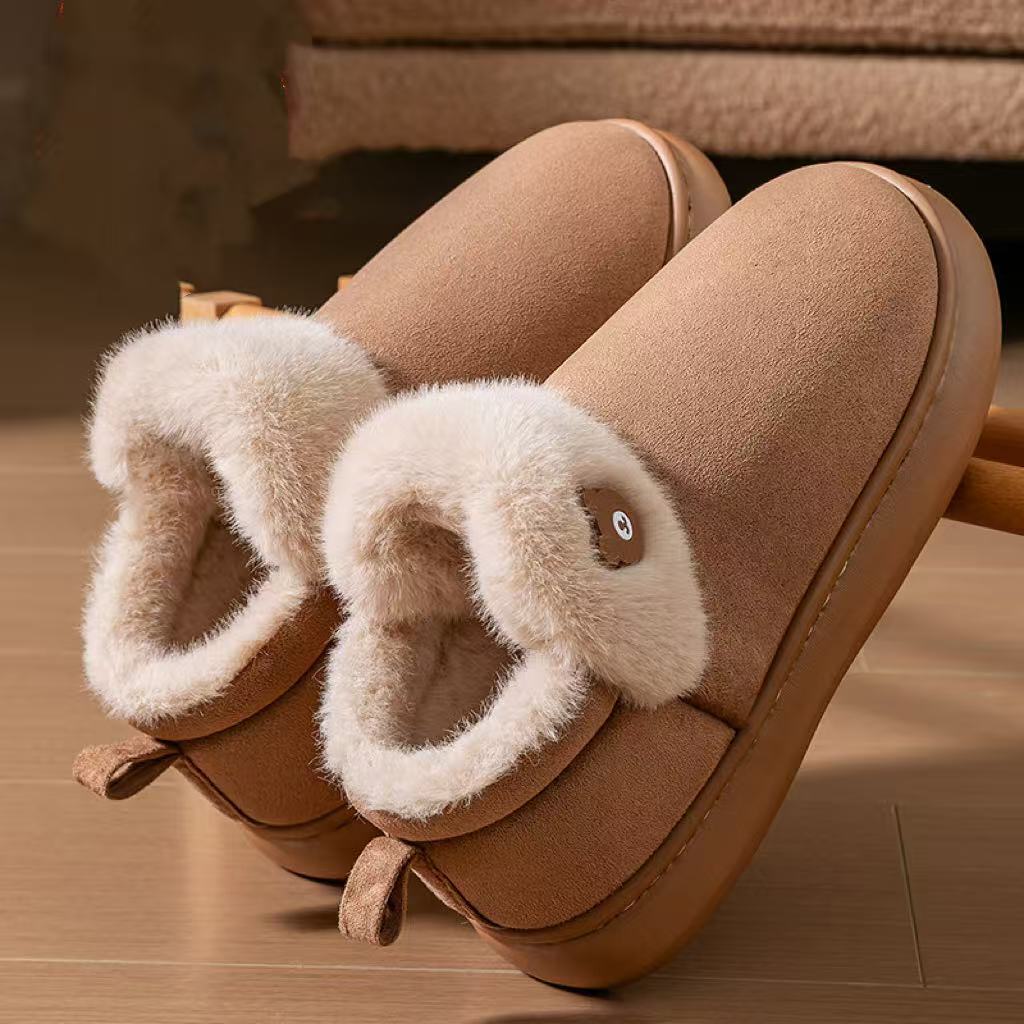 Chaussons d’hiver ultra-douillets à intérieur fourré