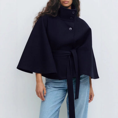 Manteau d’hiver élégant ceinturé pour femme