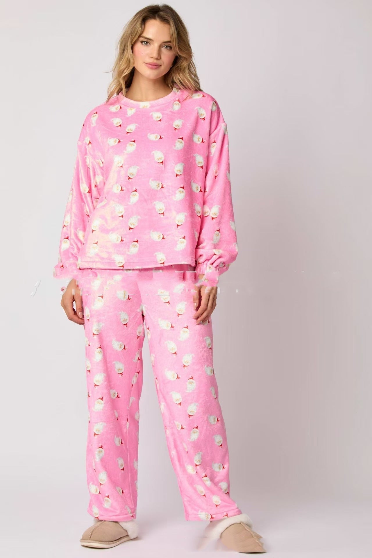 Ensemble Pyjama de Noël pour Femme – 2 Pièces Douillet et Confortable