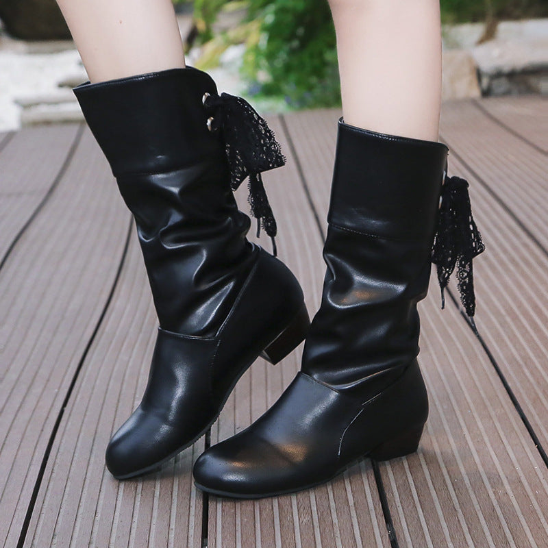 Bottes Courtes à Bout Rond
