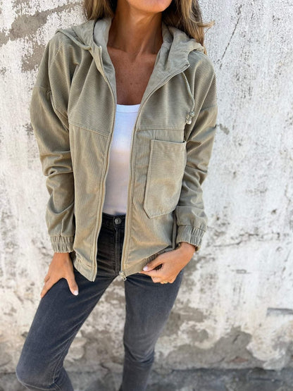 Veste zippée à capuche
