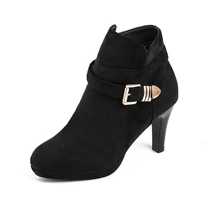 Bottines femme à talon fin grande taille – Élégance, maintien et confort