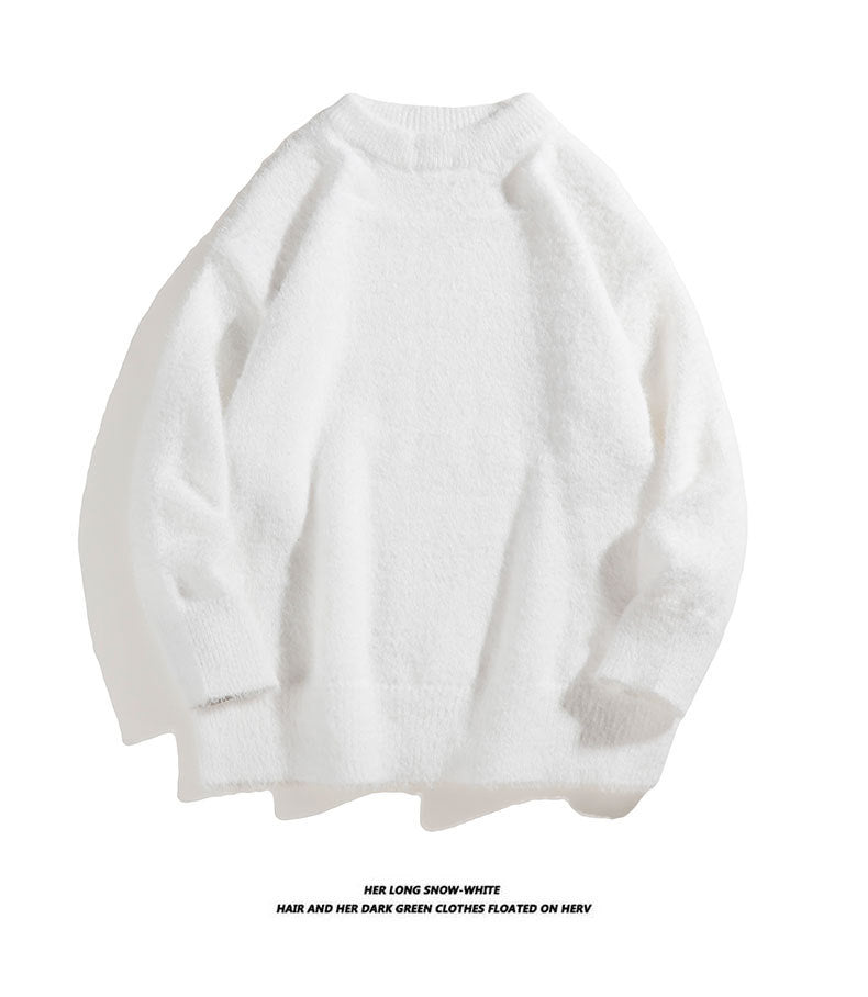 Pull moelleux en maille imitation vison