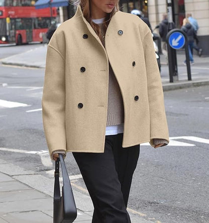 Manteau à double boutonnage