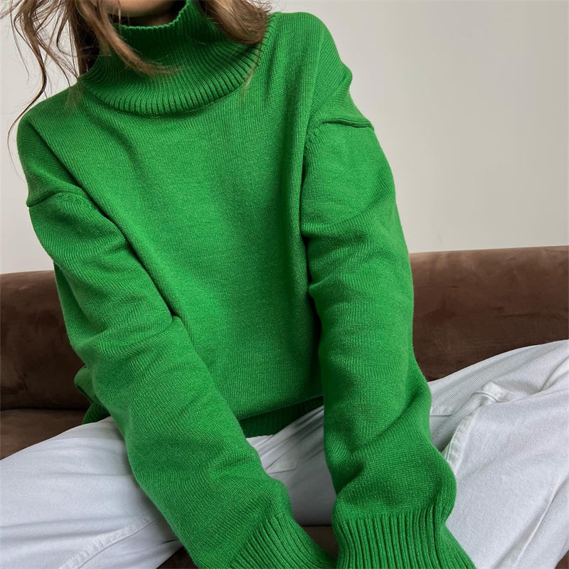 Pull Col Roulé Femme