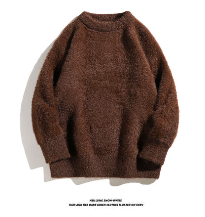 Pull moelleux en maille imitation vison