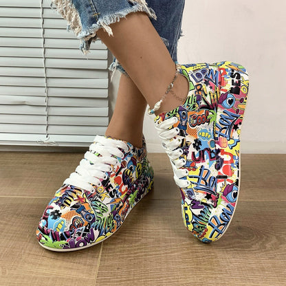 Chaussures à lacets et semelle épaisse
