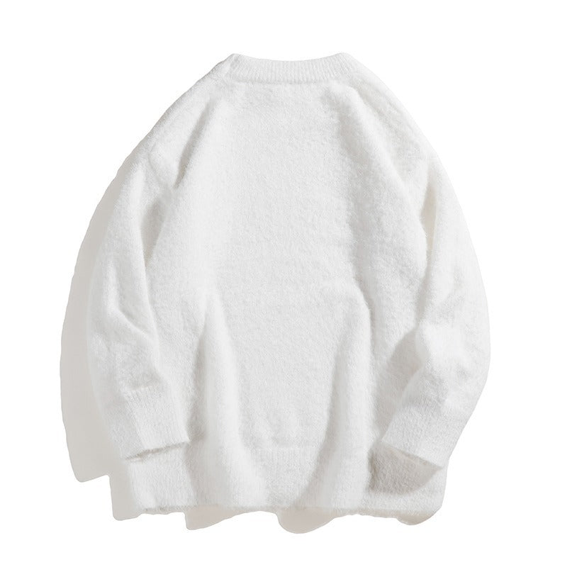 Pull moelleux en maille imitation vison