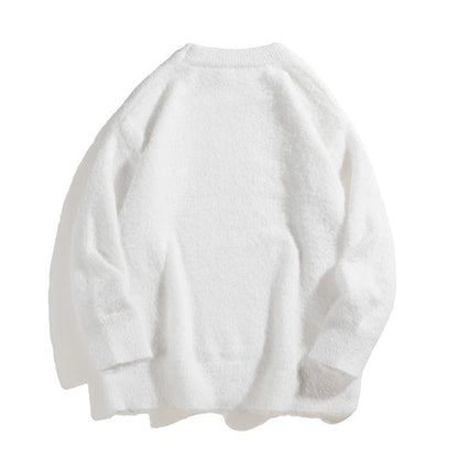 Pull moelleux en maille imitation vison