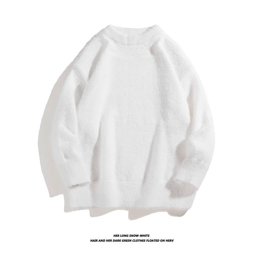 Pull moelleux en maille imitation vison