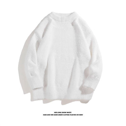 Pull moelleux en maille imitation vison