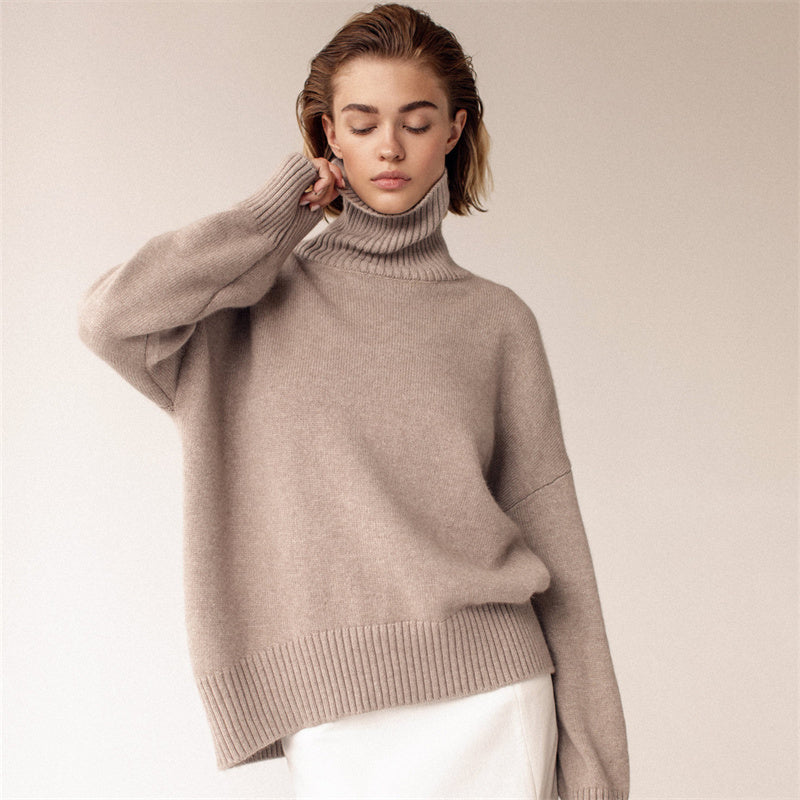 Pull Col Roulé Femme