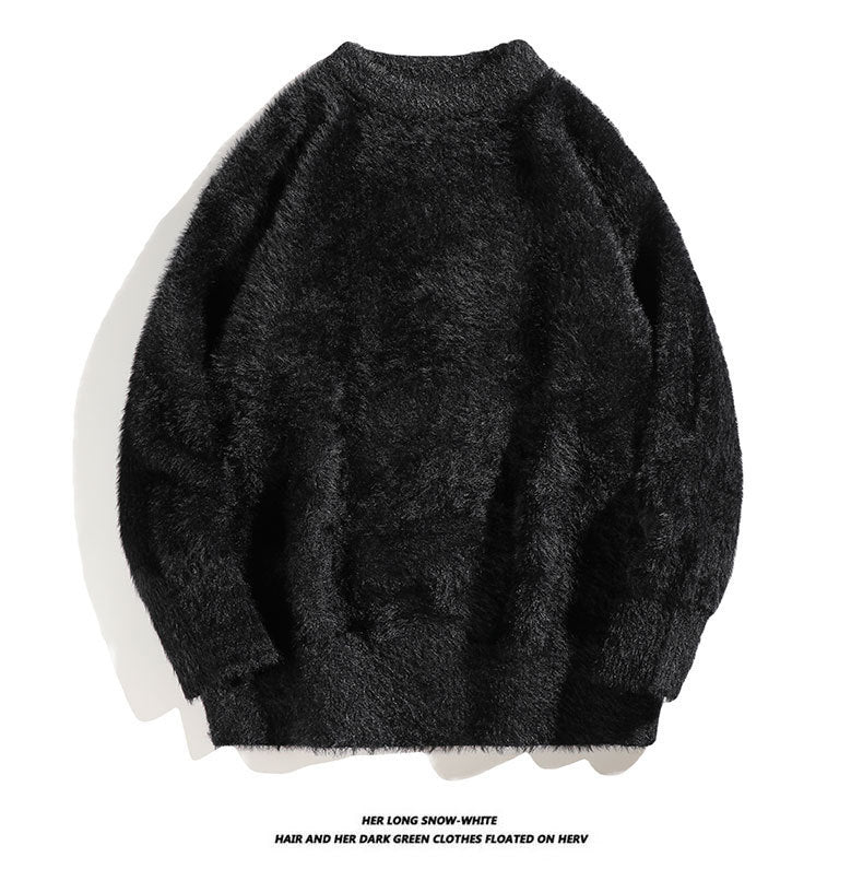Pull moelleux en maille imitation vison