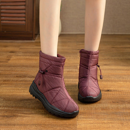 Bottines d’hiver confort doublées chaud