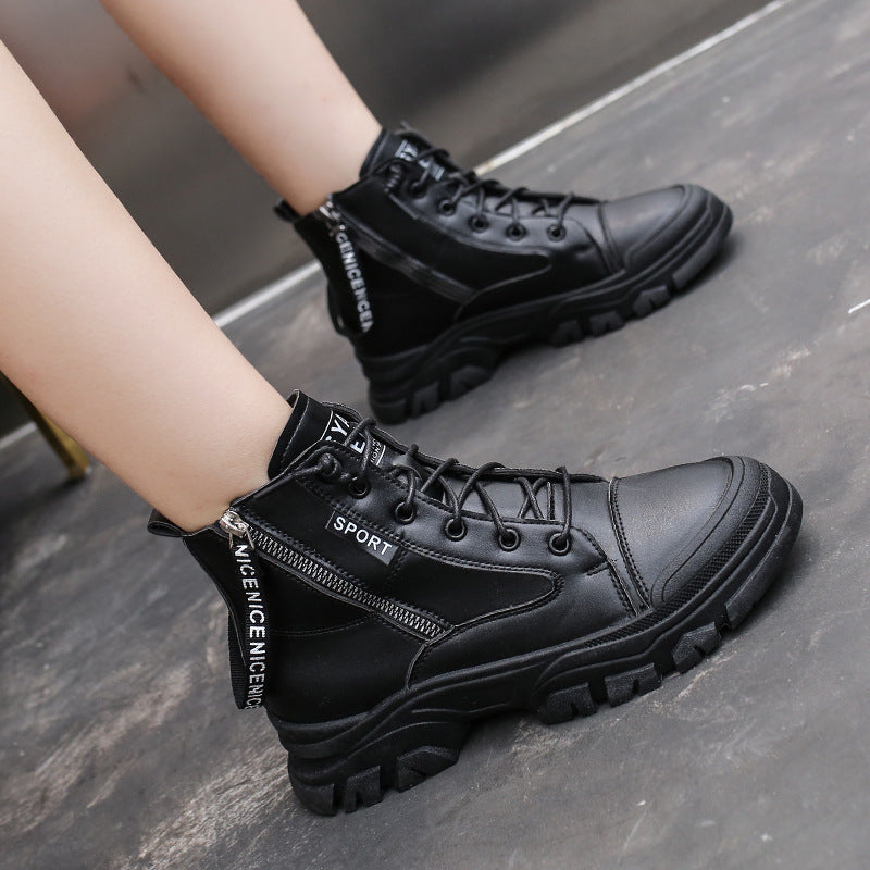 Bottes simples  à plateforme décontractées