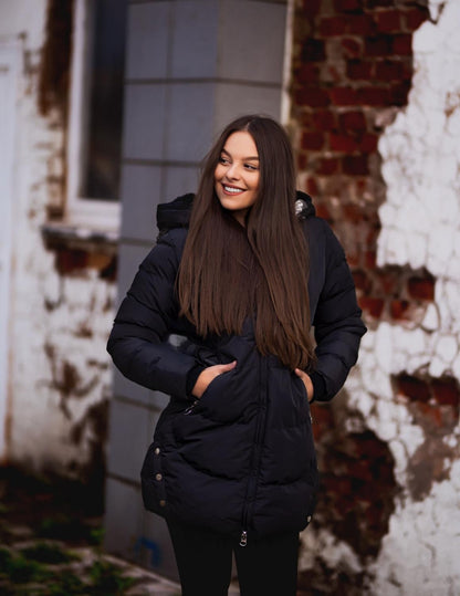 CHRISTINE | Manteau chaud en fausse fourrure