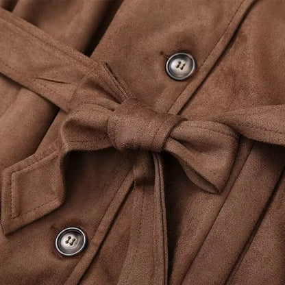 Molly | Trench-coat en faux daim