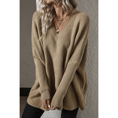 Pull texturé ample surdimensionné